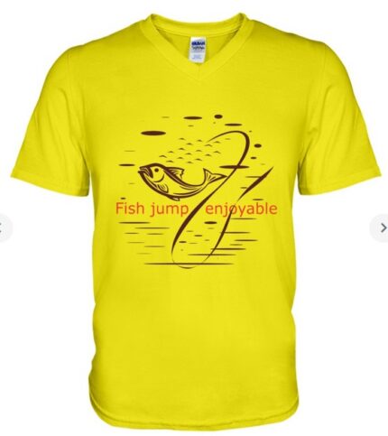 Fishing t-shirt V-Neck T-Shirt