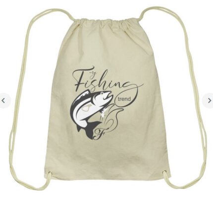 Fishing Trend T-shirt Drawstring Bag