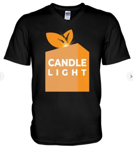 Candle Light T-shirt V-Neck T-Shirt