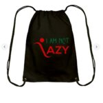 Lazy T-shirt Drawstring Bag