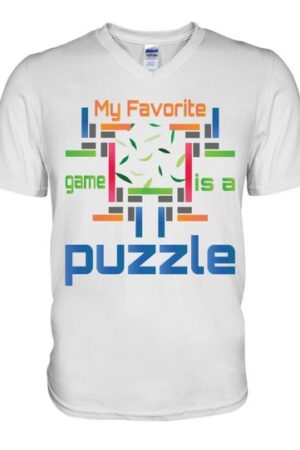 Puzzle t-shirt V-Neck T-Shirt