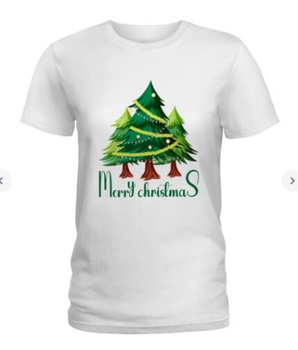 Merry Christmas T-shirt Ladies T-Shirt