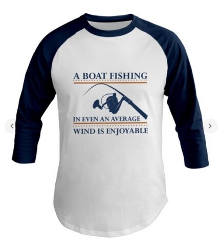 Boat Fishing t-shirt Baseball Tee