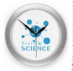 Follow Science T-shirt Clock