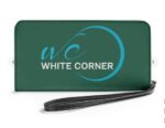 White Corner t-shirt Womens Clutch Purse