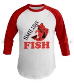 Smile Fish T-shirt Baseball Tee