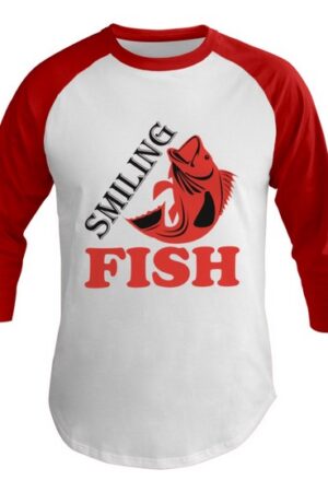 Smile Fish T-shirt Baseball Tee