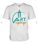 Art Canvas V-Neck T-Shirt