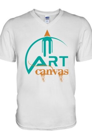 Art Canvas V-Neck T-Shirt