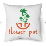 Flower Pot T Shirt Indoor Pillow