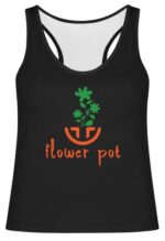 Flower Pot T Shirt Women's Racerback Tanktop