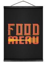 Food Menu T Shirt Hanging Canvas