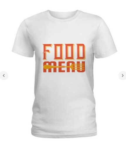 Food Menu T Shirt Ladies T Shirt