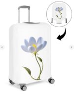 Delicate Petal Soft Blue Flower T Shirt Luggage Cover