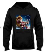 Jovial Santa Claus Tee Rosy & Robust Hooded Sweatshirt